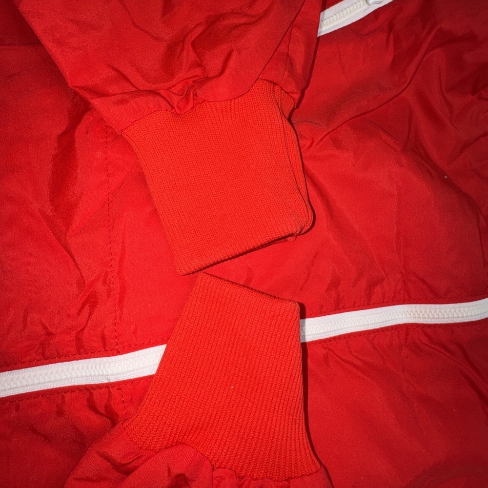 Vintage 60s Levis Hooded National Sports Festival Jacket Light Windbreaker M Red - Picture 6 of 13